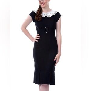 Stop Staring Duchess Black Wiggle Dress
